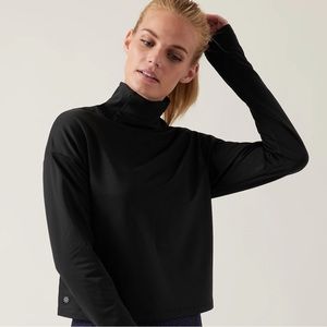 Athleta Whistler Mock Neck Top